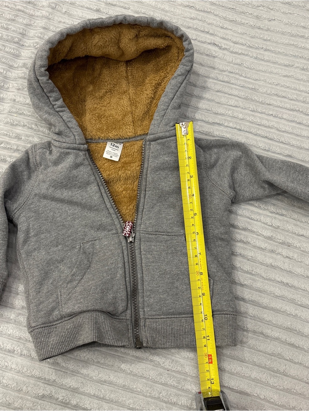 Kids Grey Fleece-Lined Zip Hoodie - Cozy Everyday Top